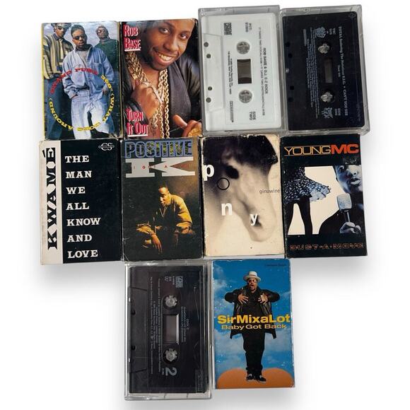 Rap Hip Hop Cassette Lot Of 10 Kwame Grand Puba Ginuwine Cool C Total MORE - Picture 1 of 9